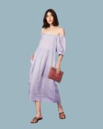 Vestido Linho Ombro a Ombro