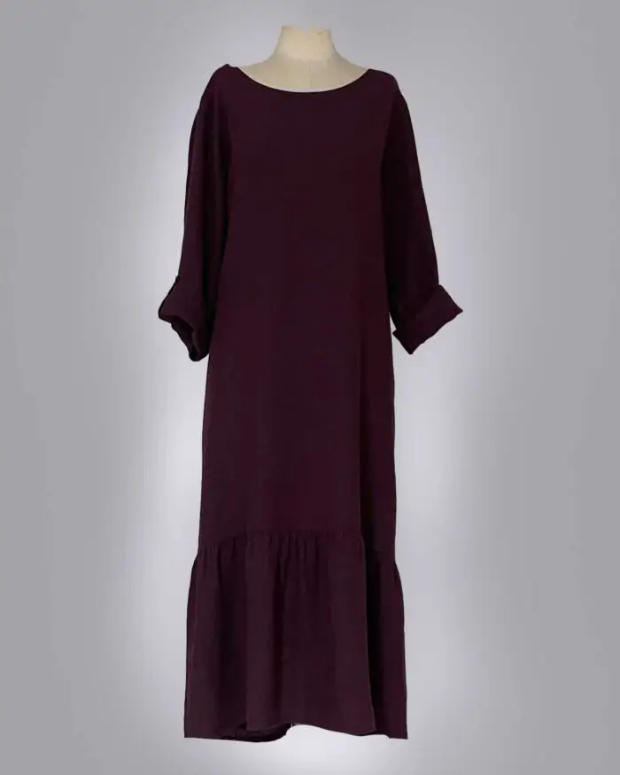 Vestido Linho Manga Longa 33552 - Imagem 4