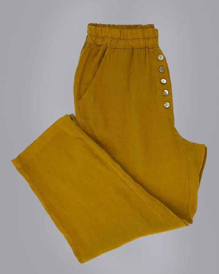 Calça Linho Comfort Botões 33531 - Imagem 7