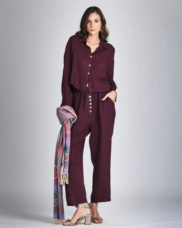Calça Linho Comfort Botões