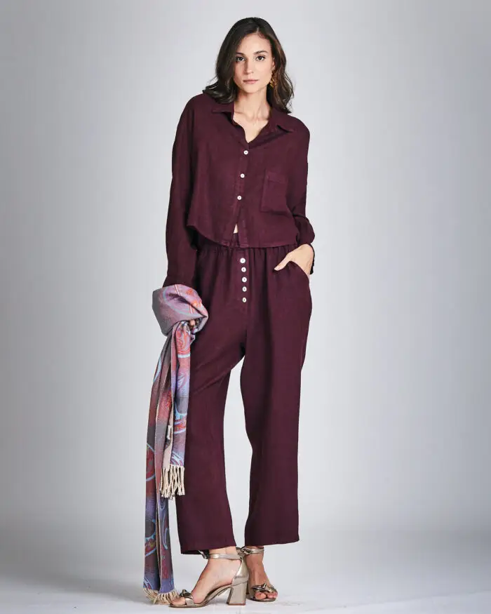 Calça Linho Comfort Botões