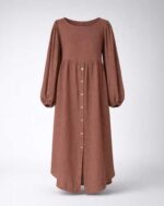 Vestido Chemise Longo Linho - Imagem 8