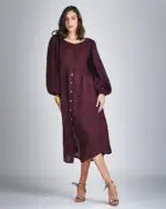 Vestido Chemise Longo Linho