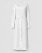 Vestido Chemise Longo Linho - Imagem 9