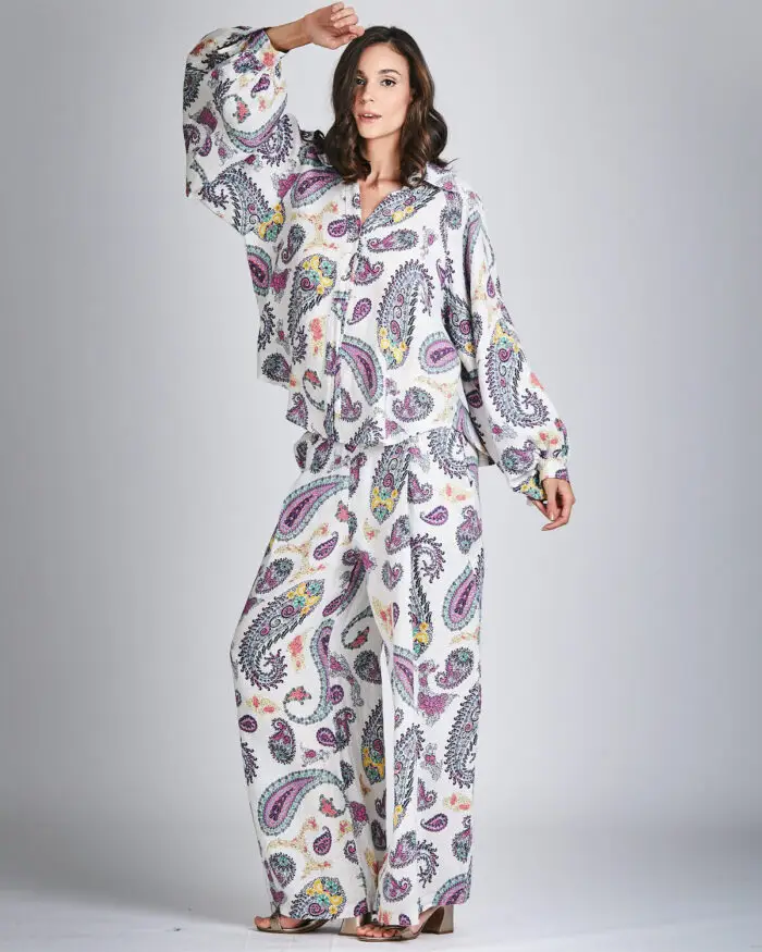 Camisa Linho Estampa Paisley 33805 - Imagem 10