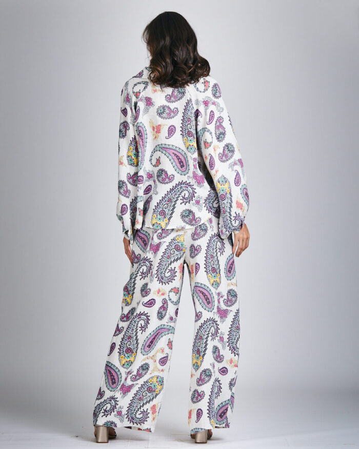 Camisa Linho Estampa Paisley 33805 - Imagem 9