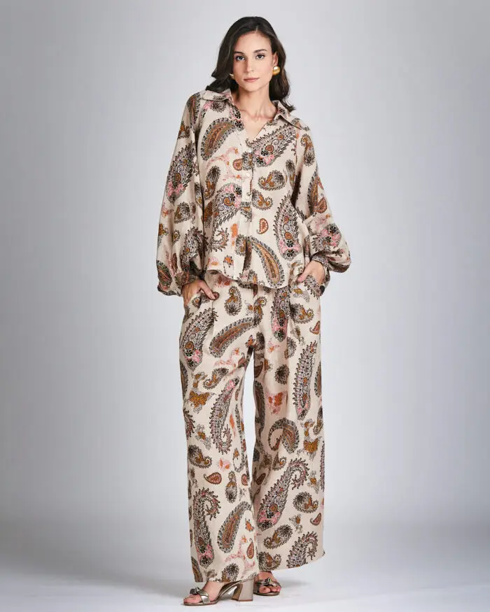 Camisa Linho Estampa Paisley 33805 - Imagem 2