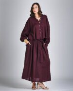 Saia Longa Linho com Faixa 33543 - Imagem 3