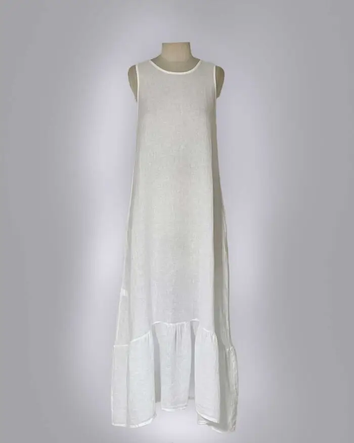 Vestido Longo Regata Linho 33551 - Imagem 10