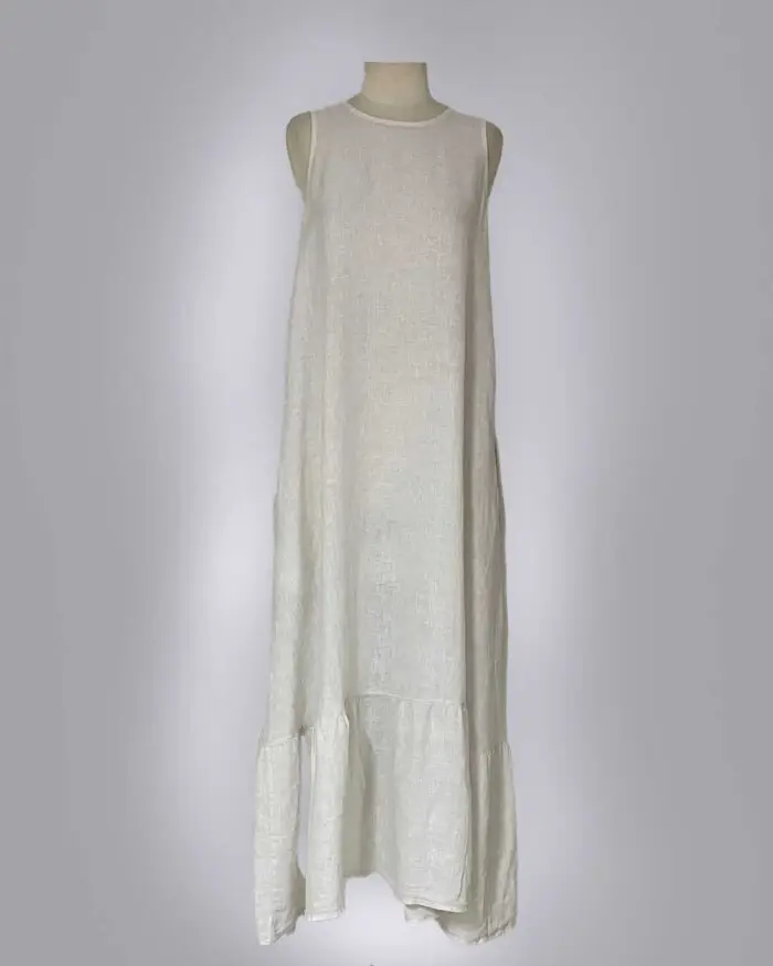 Vestido Longo Regata Linho 33551 - Imagem 11