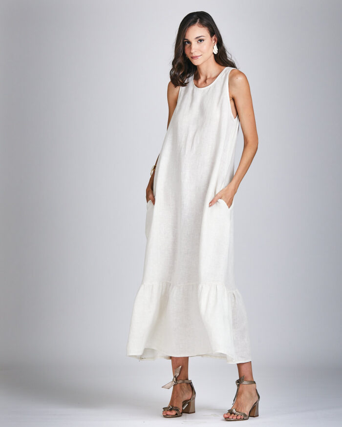 Vestido Longo Regata Linho 33551 - Imagem 5