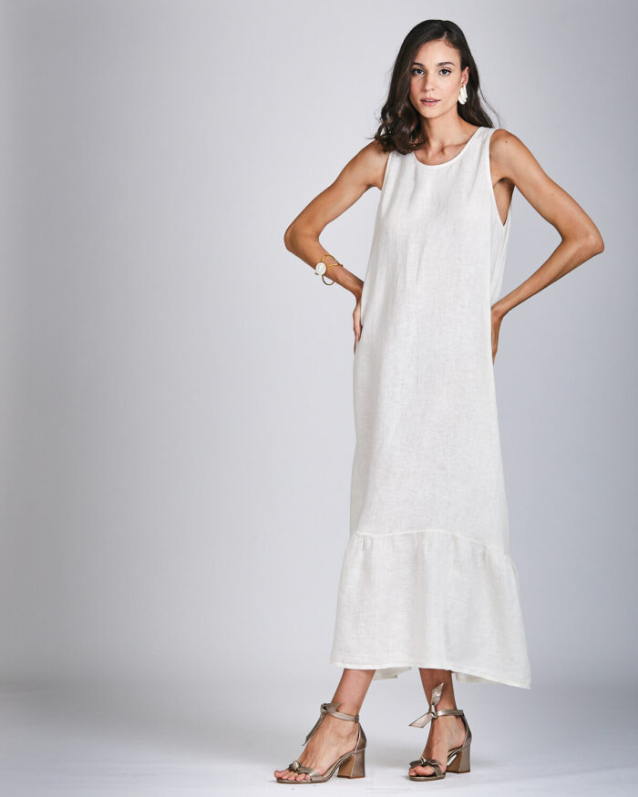 Vestido Longo Regata Linho 33551 - Imagem 1