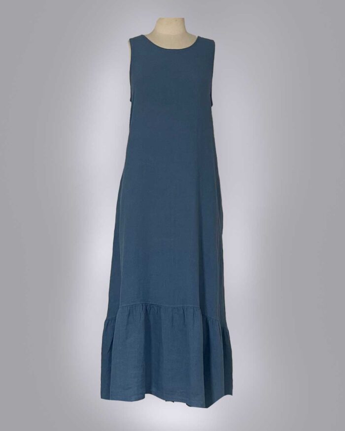 Vestido Longo Regata Linho 33551 - Imagem 9
