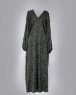 Vestido Longo Decote V Animal Print - Imagem 2