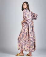 Vestido de Seda Longo Paisley 33266 - Imagem 6