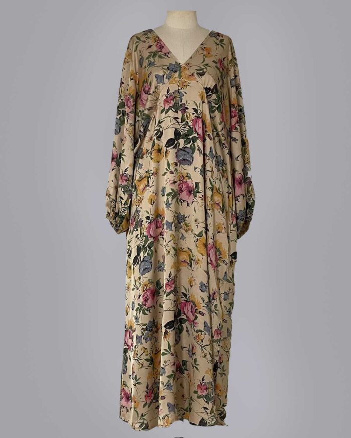 Vestido Seda Estampa Fiorale - Imagem 9