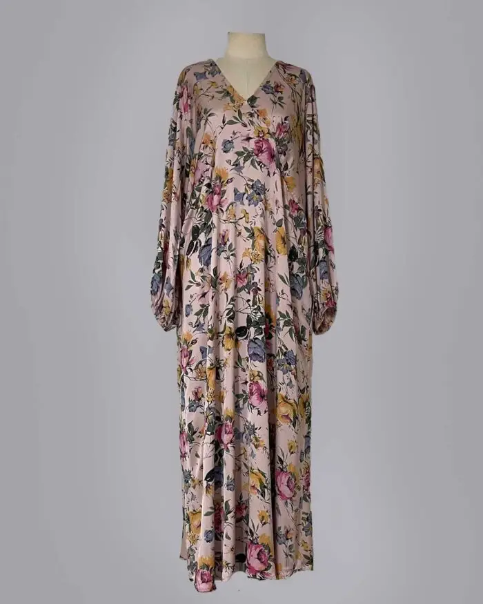 Vestido Seda Estampa Fiorale - Imagem 8