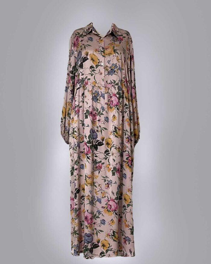 Vestido Longo Cetim Fiorale - Imagem 2