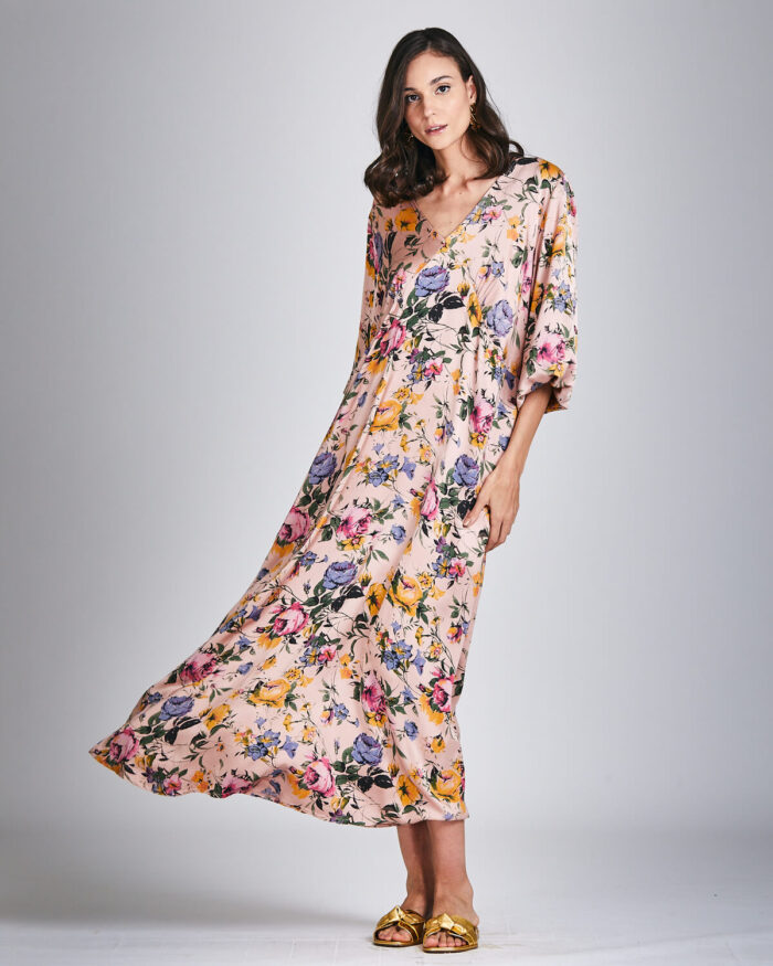 Vestido Seda Estampa Fiorale - Imagem 6