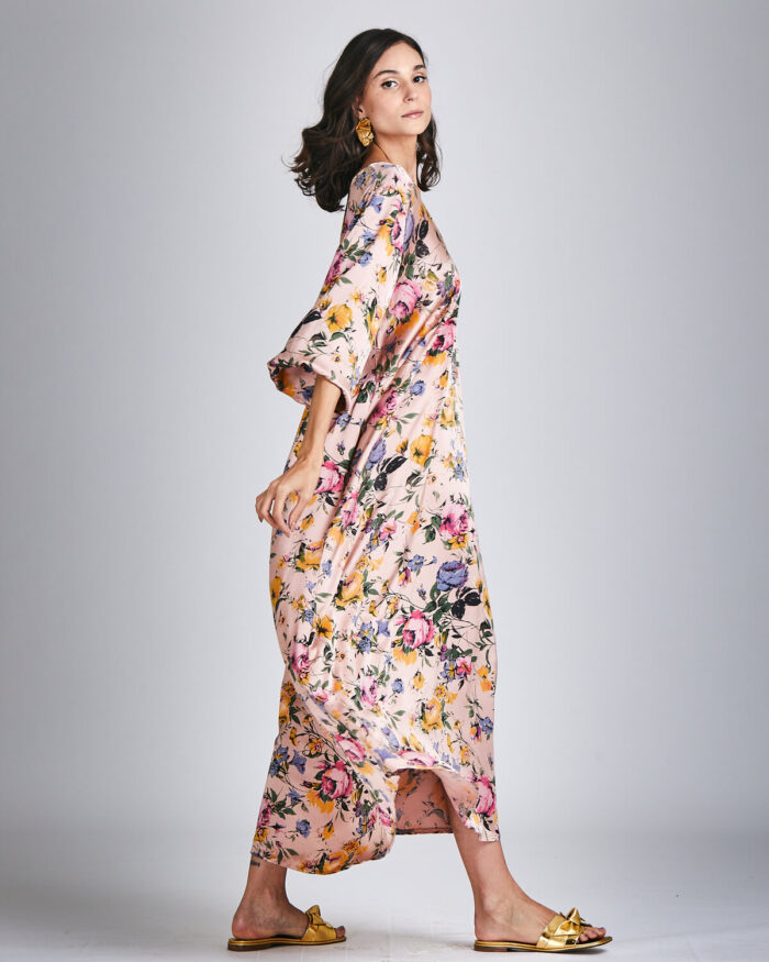 Vestido Seda Estampa Fiorale - Imagem 4