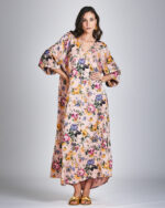 Vestido Seda Estampa Fiorale - Imagem 7