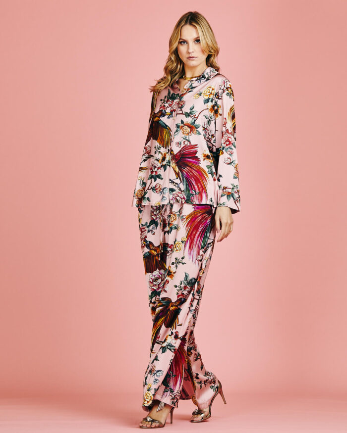 Set Pantalona Seda Floral - Imagem 6