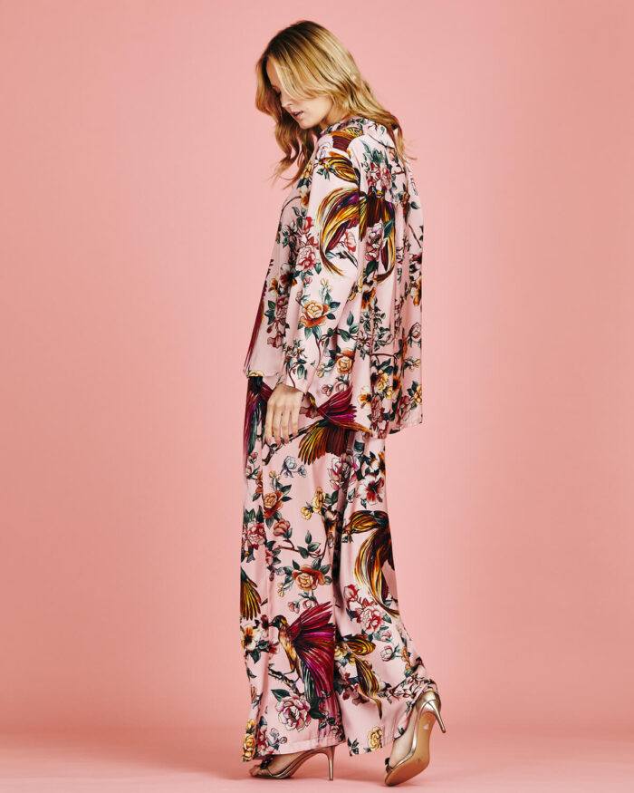 Set Pantalona Seda Floral - Imagem 3