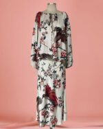 Conjunto Saia Seda Estampado