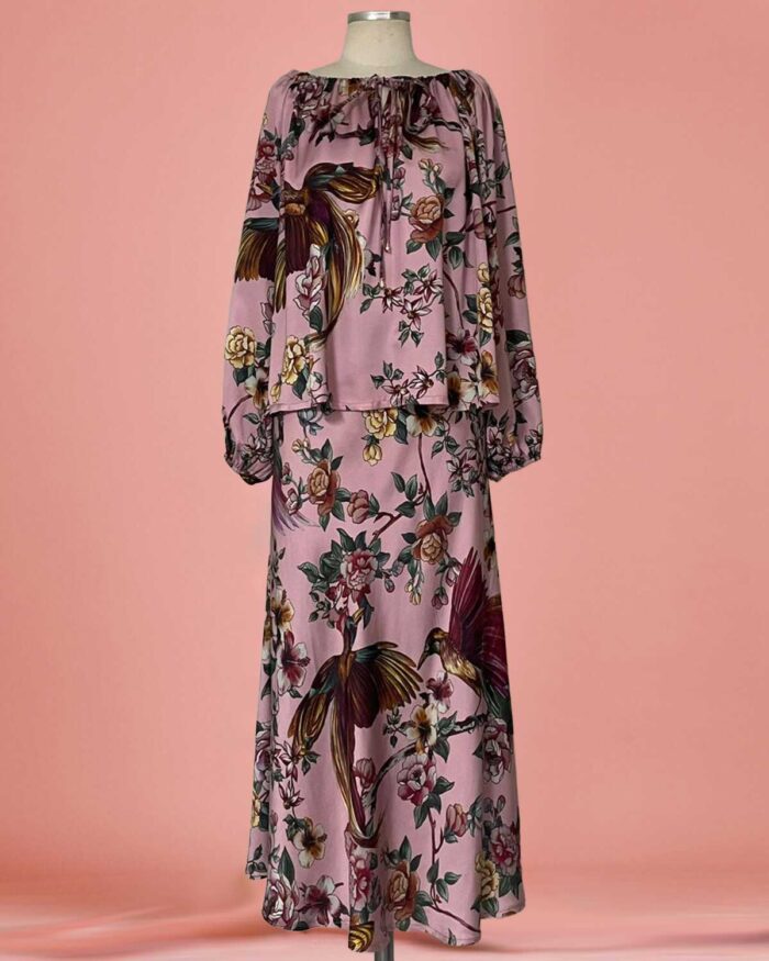 Conjunto Saia Seda Pássaros - Imagem 2