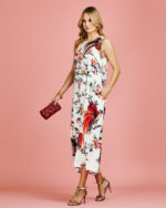 Vestido Regata Longo Satin Floral - Imagem 3