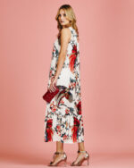 Vestido Regata Longo Satin Floral - Imagem 9