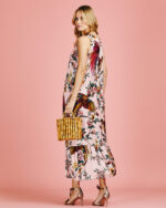 Vestido Regata Longo Satin Floral - Imagem 8