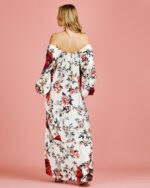Vestido Longo Seda Floral - Imagem 5