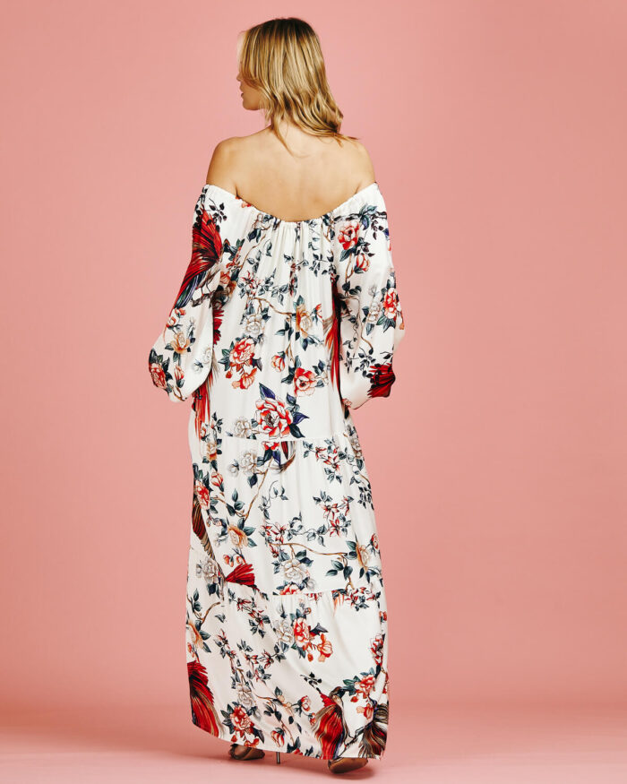 Vestido Longo Seda Floral - Imagem 5