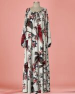 Vestido Longo Seda Floral - Imagem 8