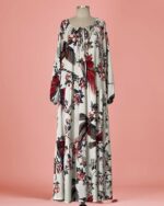 Vestido Longo Seda Floral - Imagem 2