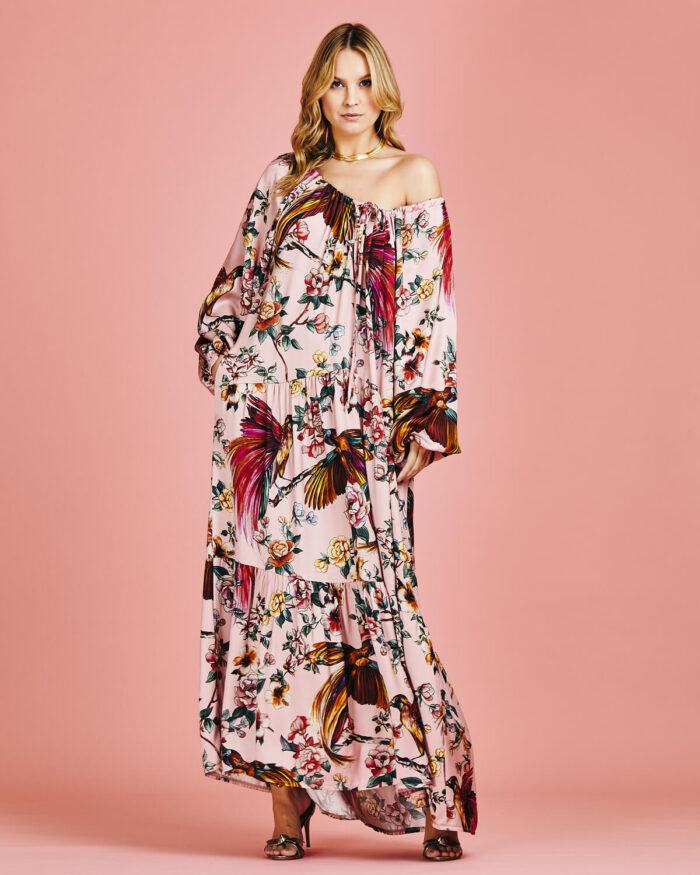 Vestido Longo Seda Floral - Imagem 9