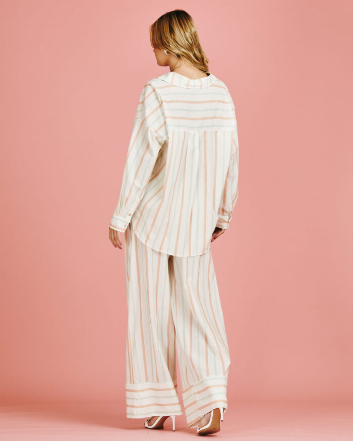 Camisa Feminina Listrada Algodão - Imagem 6