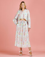 Camisa Cropped Estampa Ikat - Imagem 7