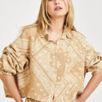 Camisa Linho Cropped Bandana