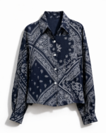 Camisa Linho Cropped Bandana - Imagem 7