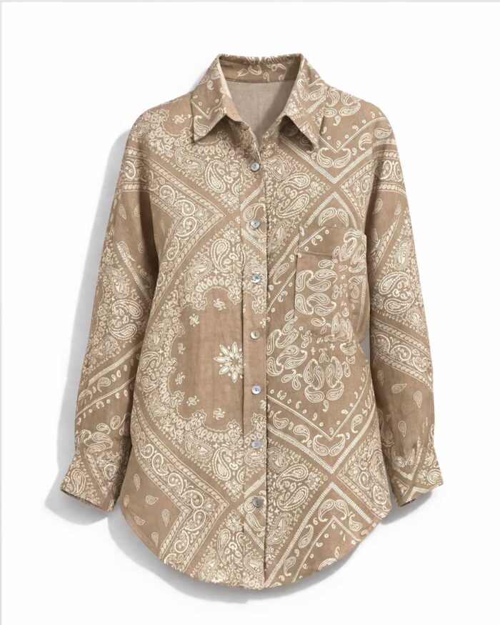 Camisa Portofino Bandana Linho - Imagem 5