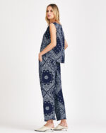 Regata Cropped Positano Bandana Linho - Imagem 14