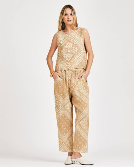 Calça Turim Bandana em Linho