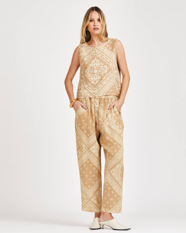 Calça Turim Bandana em Linho