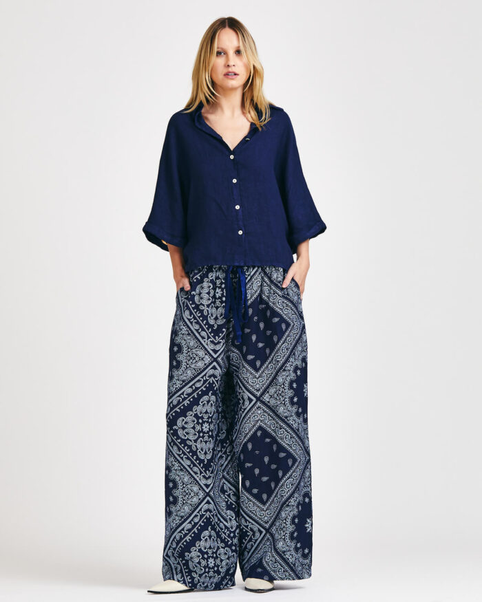 Pantalona Portofino Bandana Linho - Imagem 11