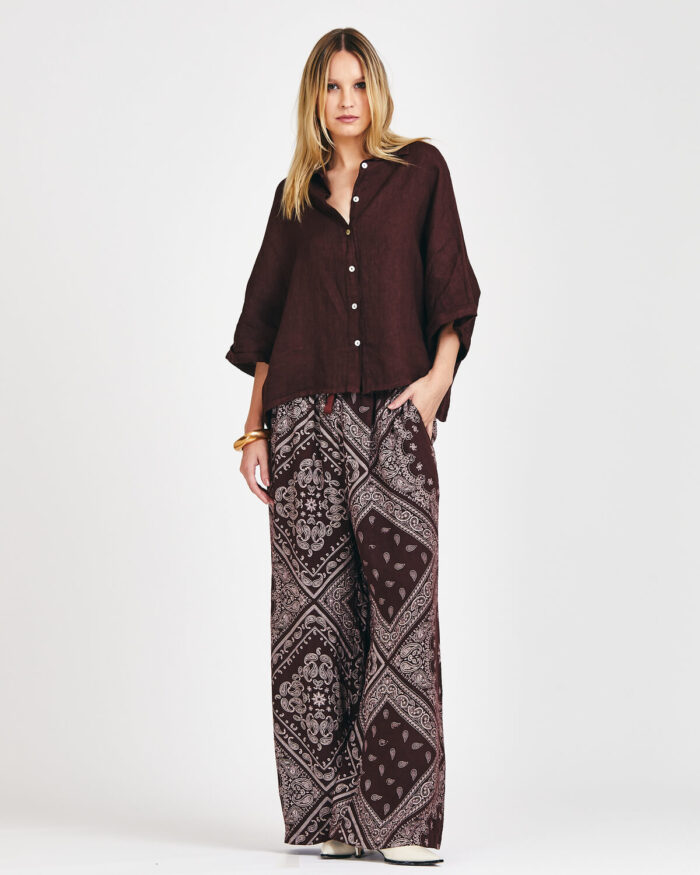 Pantalona Portofino Bandana Linho - Imagem 8