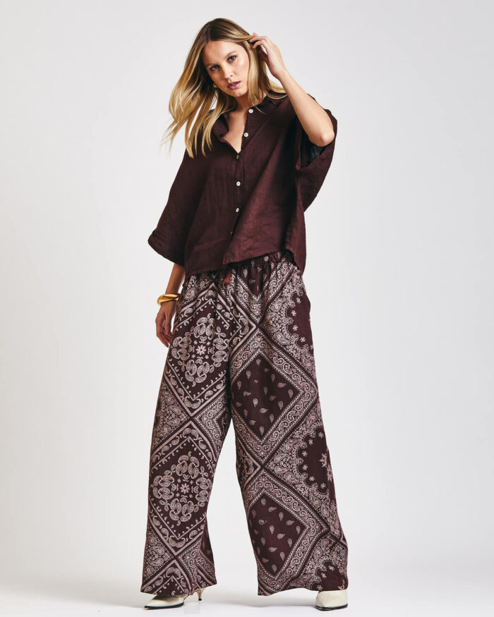 Pantalona Portofino Bandana Linho - Imagem 7