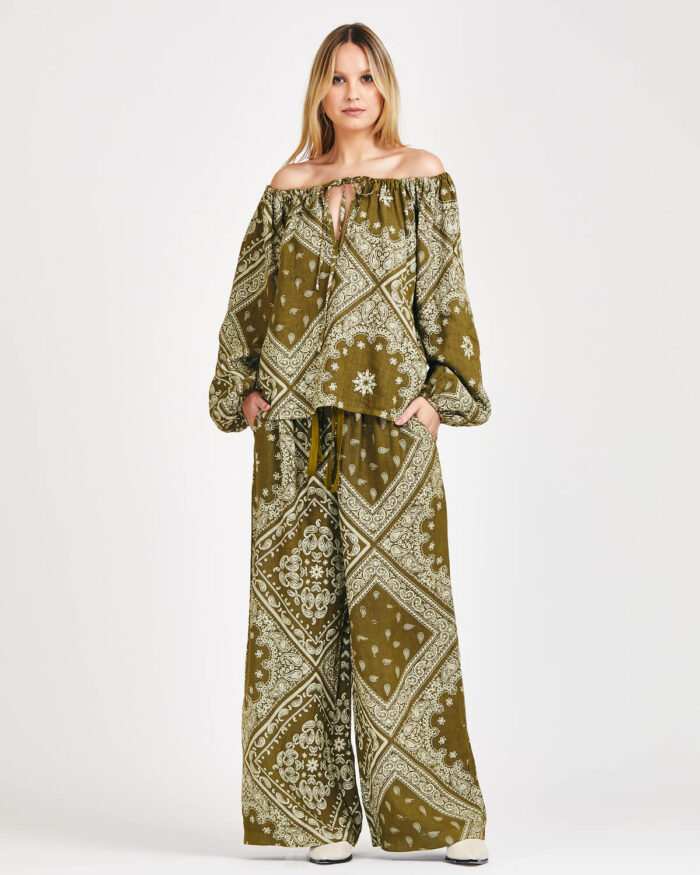 Pantalona Portofino Bandana Linho - Imagem 3