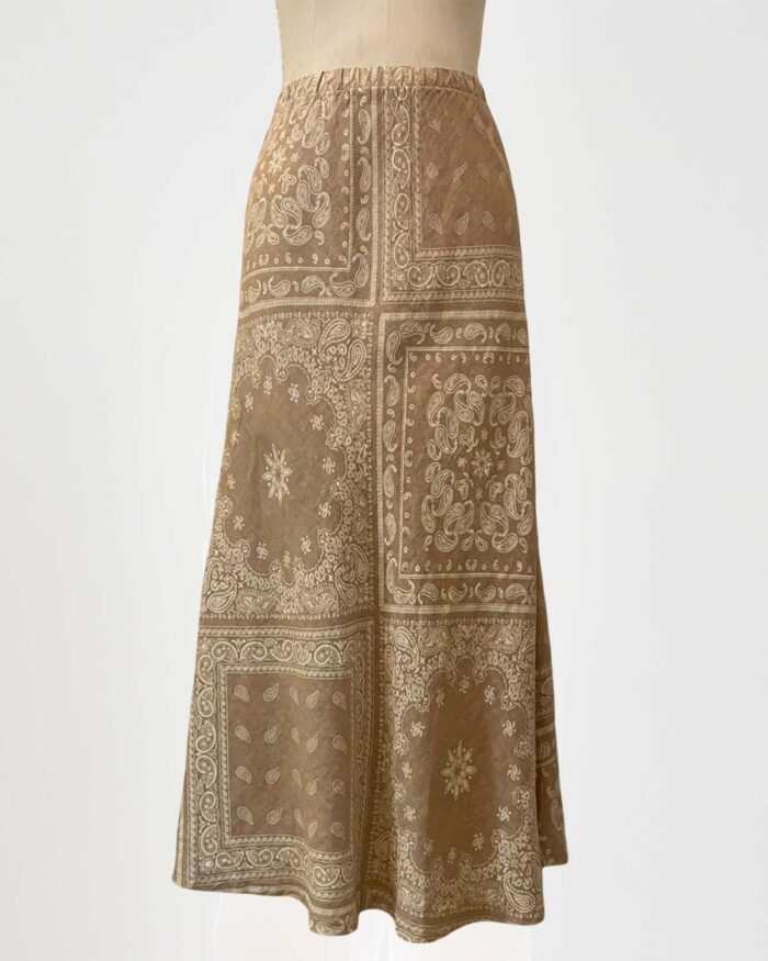 Saia Ravello Bandana Evasé Linho - Imagem 4